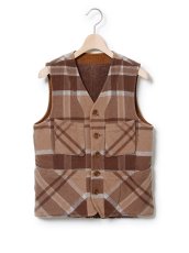 画像1: SALE 70%OFF nonnative / ノンネイティブ / FARMER 2WAY VEST - W/N BEAVER CHECK  (1)