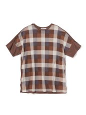 画像1: SALE 70%OFF nonnative / ノンネイティブ /  CLERK TEE S/S COTTON NEL BLOCK CHECK PRINT WITH COTTON JERSEY (1)