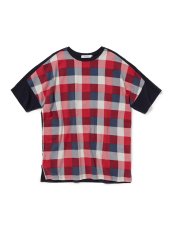 画像4: SALE 70%OFF nonnative / ノンネイティブ /  CLERK TEE S/S COTTON NEL BLOCK CHECK PRINT WITH COTTON JERSEY (4)