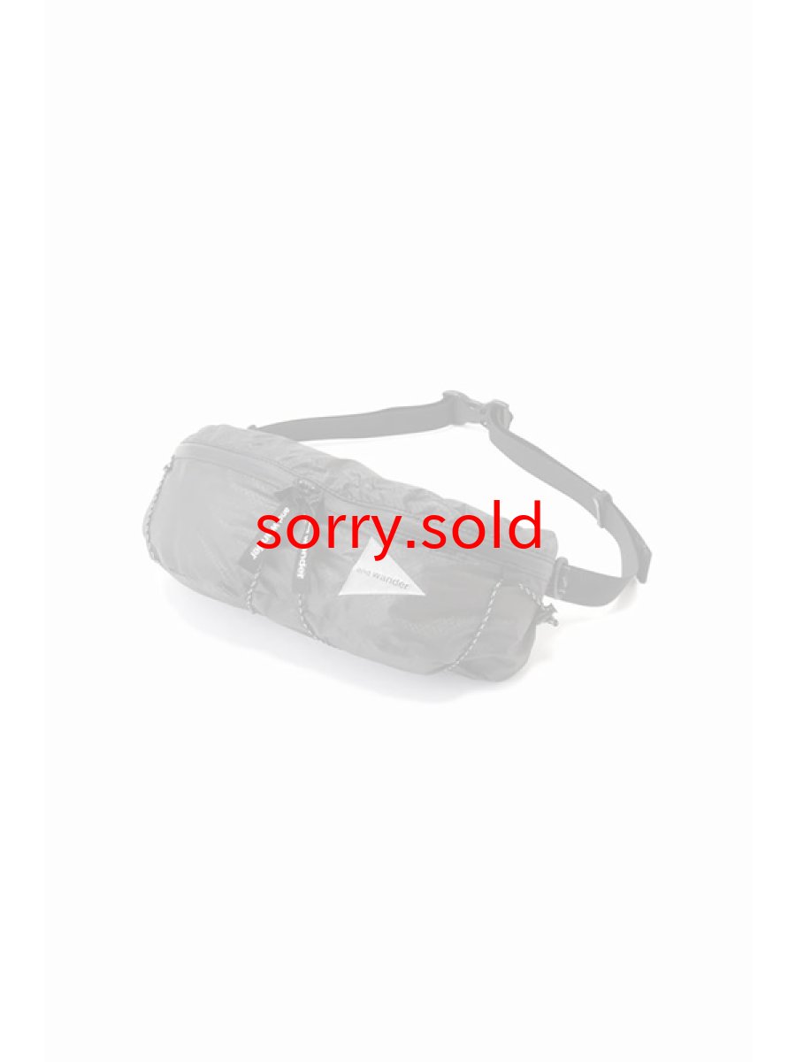 画像1: and wander / アンドワンダー / sil waist bag (1)