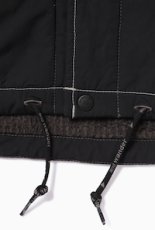 画像7: and wander / アンドワンダー / T/C alpha collarless shirt jacket (7)