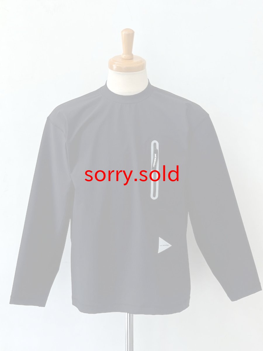 画像1: and wander / アンドワンダー / hybrid warm pocket long sleeve T (1)