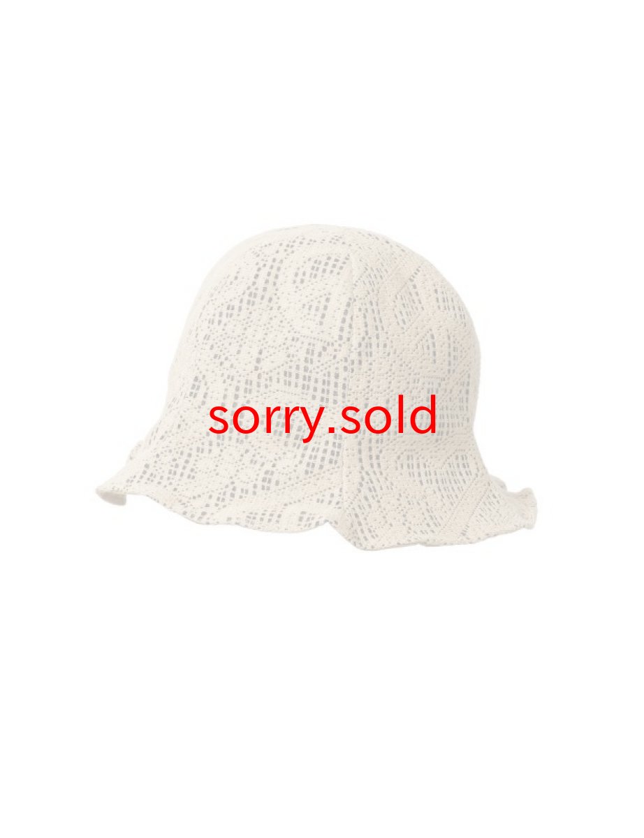 画像1: SALE Sasquatchfabrix. / サスクワァッチファブリックス / "LOVE & PEACE" LACE TULIPE HAT (1)