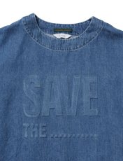 画像9: SALE Sasquatchfabrix. / サスクワァッチファブリックス / "KATHARINE HAMNETT" DENIM SMOCK (9)