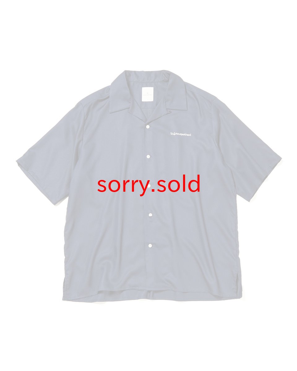 画像1: uniform experiment / WASHABLE RAYON OPEN COLLAR SHIRT (1)