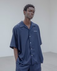 画像5: uniform experiment / WASHABLE RAYON OPEN COLLAR SHIRT (5)