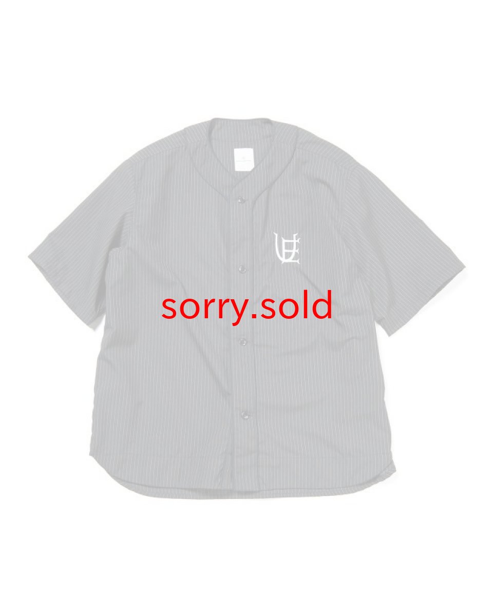 画像1: uniform experiment / PIN STRIPE S/S BASEBALL SHIRT (1)