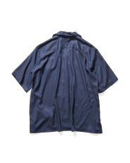 画像2: uniform experiment / WASHABLE RAYON OPEN COLLAR SHIRT (2)
