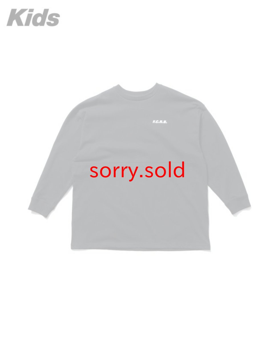 画像1: F．C．REAL BRISTOL for Kids / BLURRED BIG LOGO L/S TEAM BAGGY TEE (1)