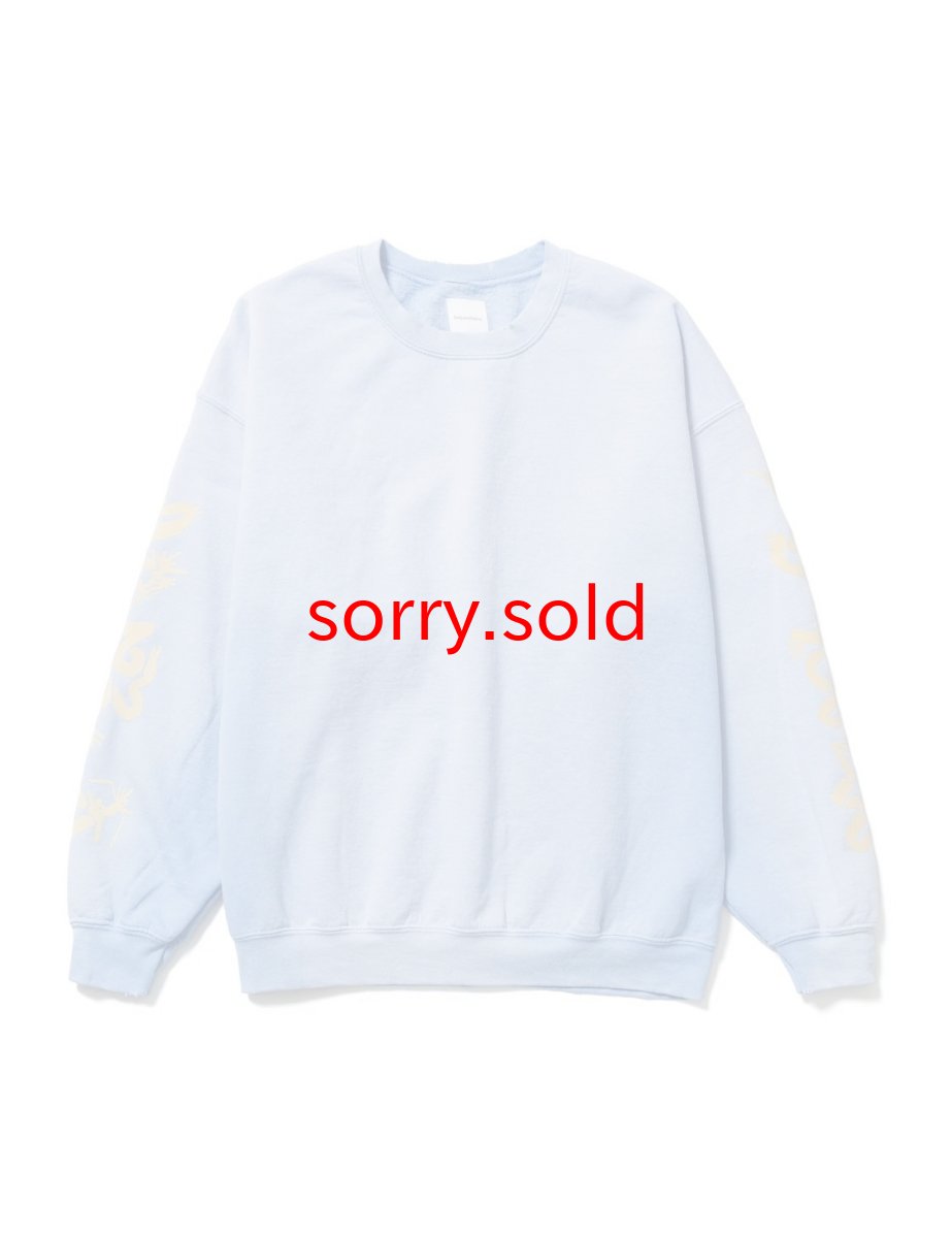 画像1: Sasquatchfabrix. / サスクワァッチファブリックス / “EASTEND DRAGON FONT” DESTROY SWEATSHIRT (1)