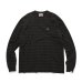 画像1: CITY COUNTRY CITY / シティーカントリーシティー / EMBROIDERED LOGO OVERDYE BORDER L/S T-SHIRT (1)