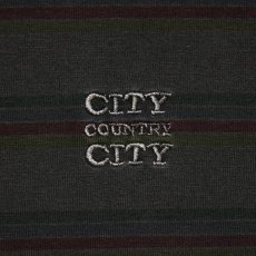 画像3: CITY COUNTRY CITY / シティーカントリーシティー / EMBROIDERED LOGO OVERDYE BORDER L/S T-SHIRT (3)
