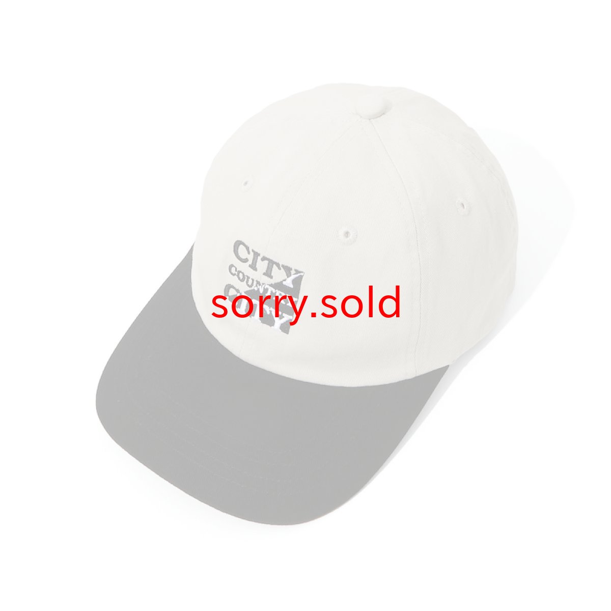 画像1: CITY COUNTRY CITY / シティーカントリーシティー / EMBROIDERED LOGO COTTON TWILL CAP (1)
