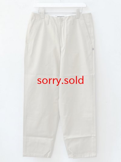 画像1: DESCENDANT / ディセンダント / DC-6 ORGANIC COTTON TWILL TROUSERS