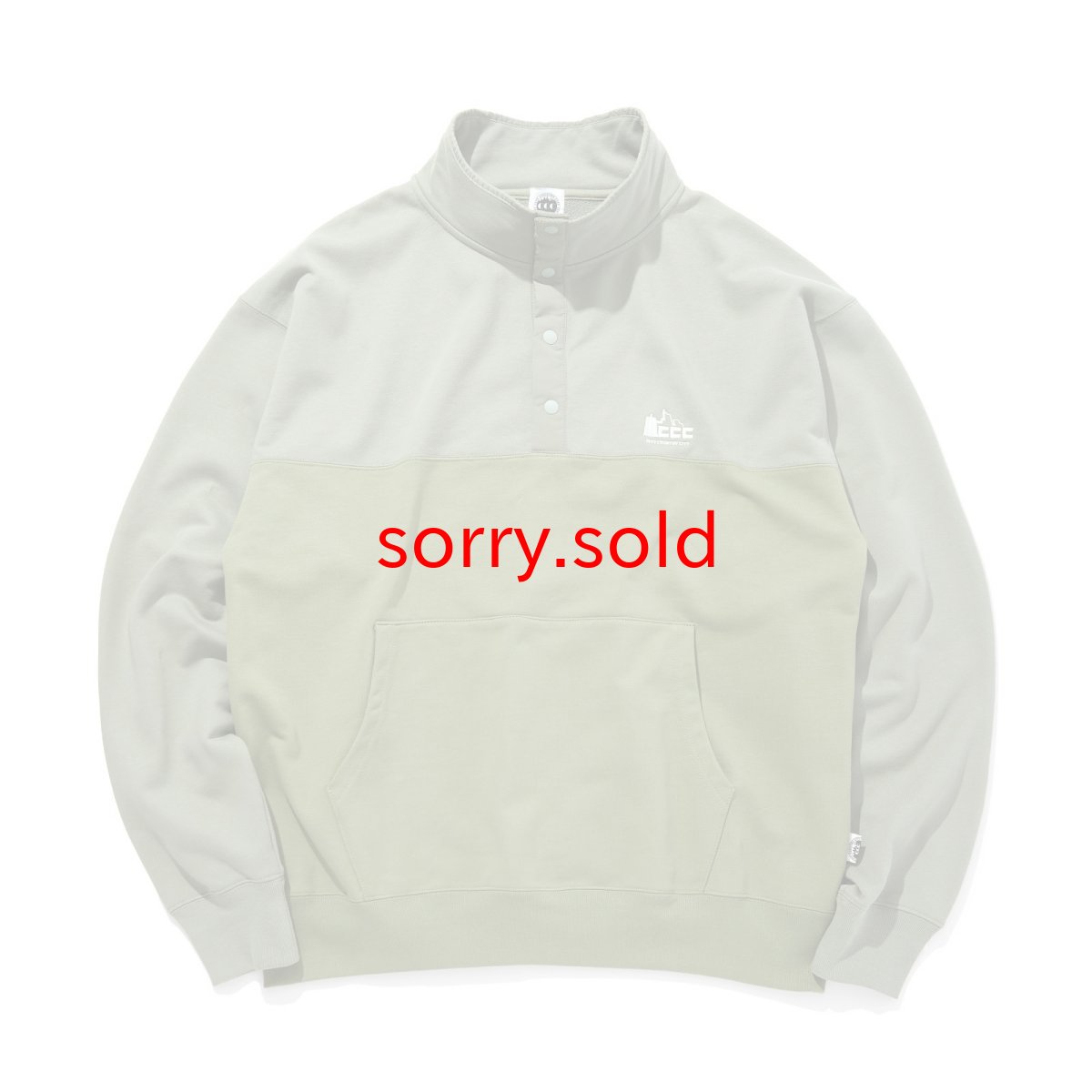 画像1: CITY COUNTRY CITY / シティーカントリーシティー / HALF BUTTON COTTON SWEAT SHIRT (1)