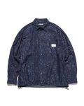 uniform experiment / INDIGO PRINT DRAWCORD SHIRT