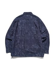 画像2: SALE uniform experiment / INDIGO PRINT DRAWCORD SHIRT (2)