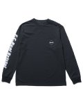 F．C．REAL BRISTOL / BLURRED LOGO L/S TEAM POCKET TEE