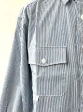 画像5: DESCENDANT / ディセンダント / MINE HICKORY STRIPE LS SHIRT (5)