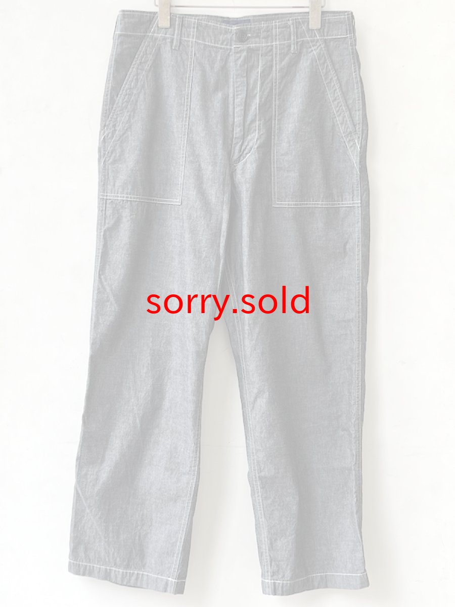 画像1: DESCENDANT / ディセンダント / BAKER CHAMBRAY TROUSERS (1)