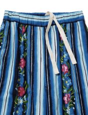 画像3: SALE Sasquatchfabrix. / サスクワァッチファブリックス / EASY PANTS “MEXICAN FLOWER STRIPE” (3)