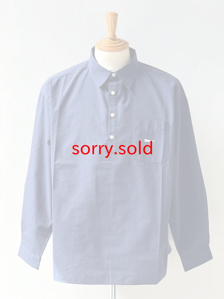 画像1: DESCENDANT / ディセンダント / VOIL PULLOVER LS STRIPE SHIRT (1)