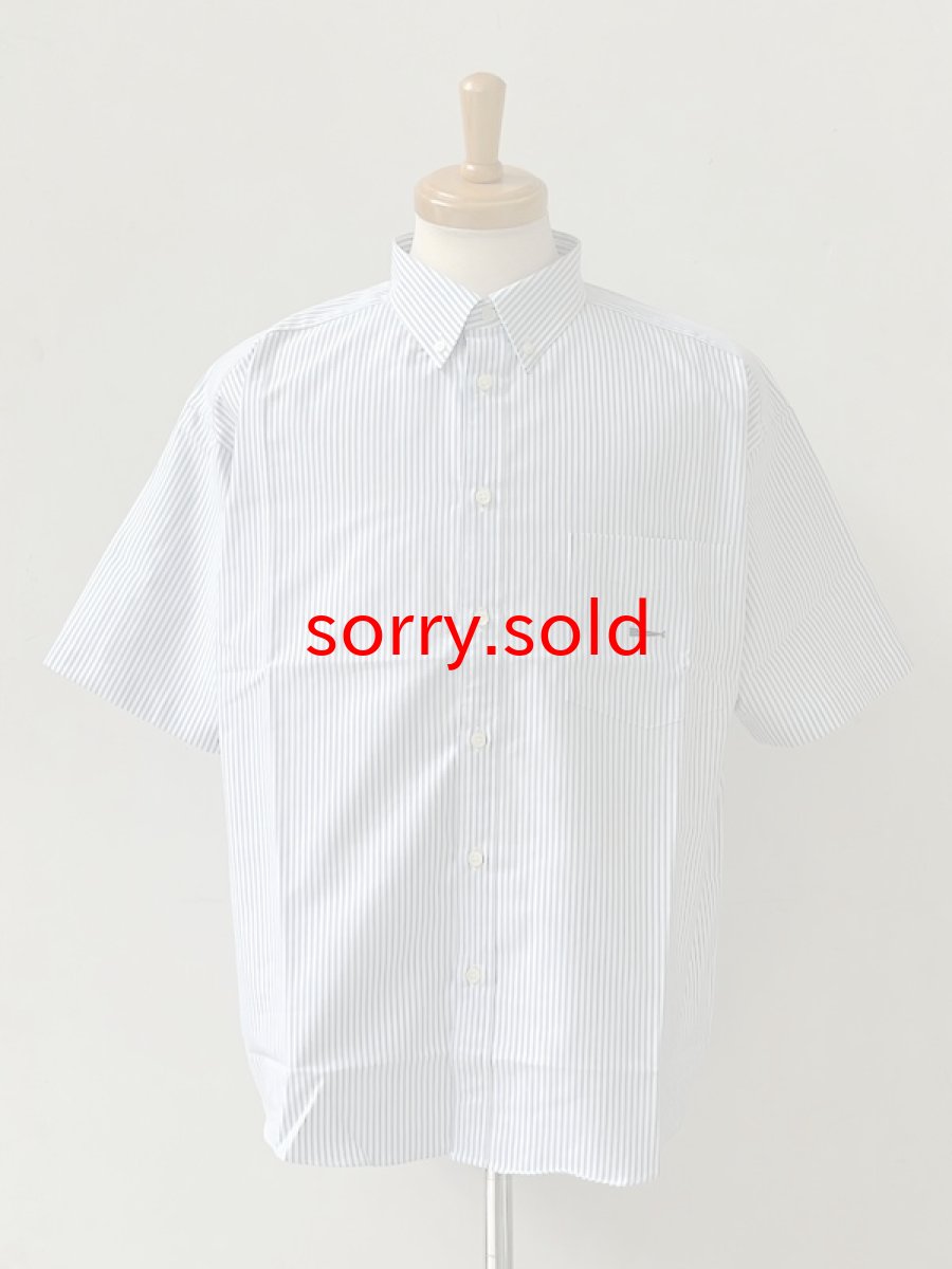 画像1: DESCENDANT / ディセンダント / KENNEDY'S OXFORD SS STRIPE SHIRT (1)