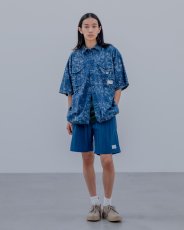 画像10: SALE uniform experiment / INDIGO PRINT S/S FISHING SHIRT (10)