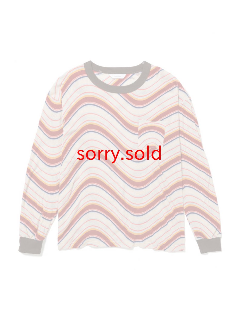 画像1: SALE Sasquatchfabrix. / サスクワァッチファブリックス / L/S T-SHIRT “PSYCHEDELIC BORDER” (1)
