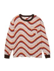 画像1: SALE Sasquatchfabrix. / サスクワァッチファブリックス / L/S T-SHIRT “PSYCHEDELIC BORDER” (1)