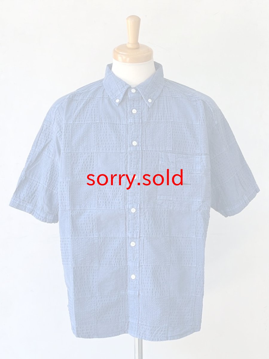 画像1: DESCENDANT / ディセンダント / DISTRIBUTION PATCHWORK SS SHIRT PIGMENT DYE (1)