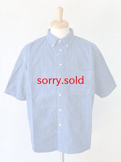 画像1: DESCENDANT / ディセンダント / DISTRIBUTION PATCHWORK SS SHIRT PIGMENT DYE