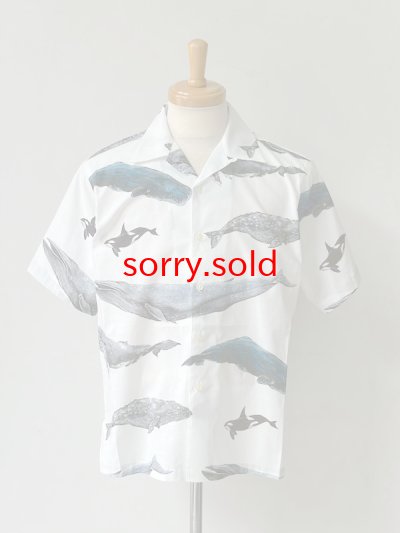 画像1: DESCENDANT / ディセンダント / SEAFARERS TEXTILE SS SHIRT