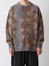 画像2: White Mountaineering / ホワイトマウンテニアリング / INTARSIA KNIT PULLOVER (2)
