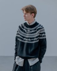 画像5: uniform experiment / ENTANGLED NORDIC SWEATER (5)