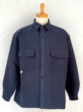 画像1: DESCENDANT / ディセンダント / CPO MELTON LS SHIRT (1)