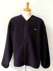 画像1: DESCENDANT / ディセンダント / KNOT FLEECE CARDIGAN (1)
