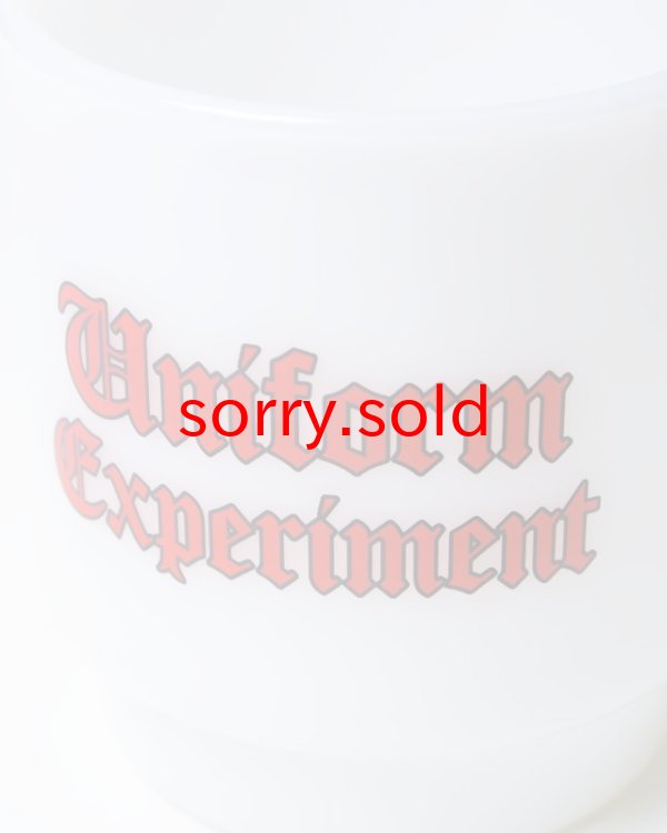 画像3: SALE 20%OFF uniform experiment / GOTHIC LOGO MILK GLASS MUG CUP