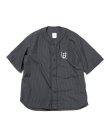 画像1: uniform experiment / PIN STRIPE S/S BASEBALL SHIRT