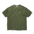 画像1: CITY COUNTRY CITY / シティーカントリーシティー / EMBROIDERED LOGO OVERDYE BORDER T-SHIRT