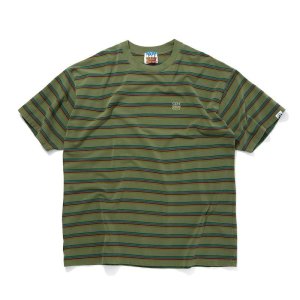 画像: SALE CITY COUNTRY CITY / シティーカントリーシティー / EMBROIDERED LOGO OVERDYE BORDER T-SHIRT