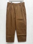 画像1: DESCENDANT / ディセンダント / DC-3 ORGANIC COTTON TWILL TROUSERS