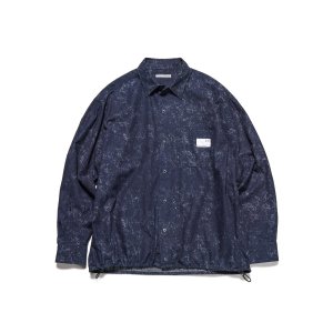 画像: uniform experiment / INDIGO PRINT DRAWCORD SHIRT