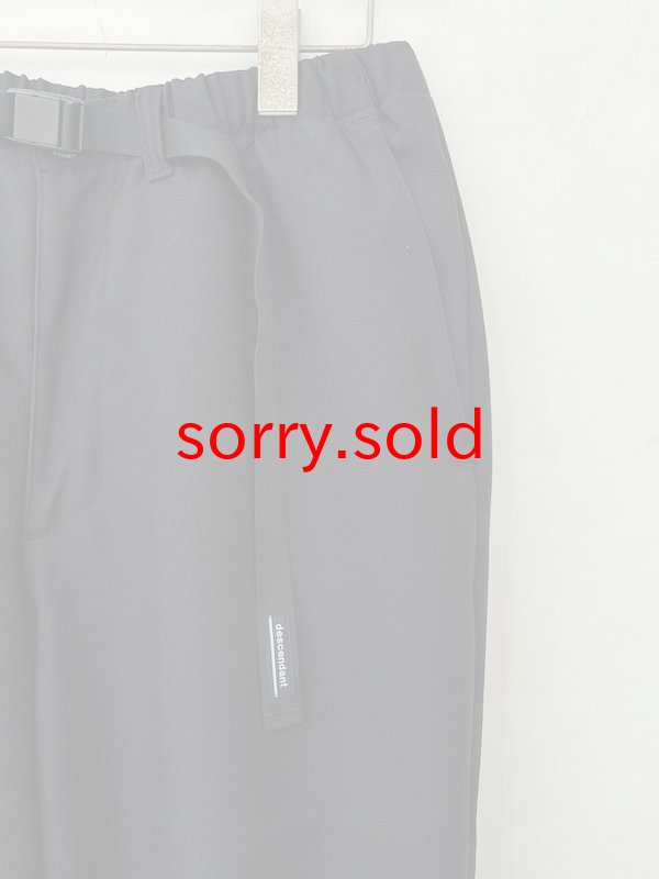 画像3: DESCENDANT / ディセンダント / CLASP WEBBING TROUSERS