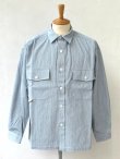 画像1: DESCENDANT / ディセンダント / MINE HICKORY STRIPE LS SHIRT