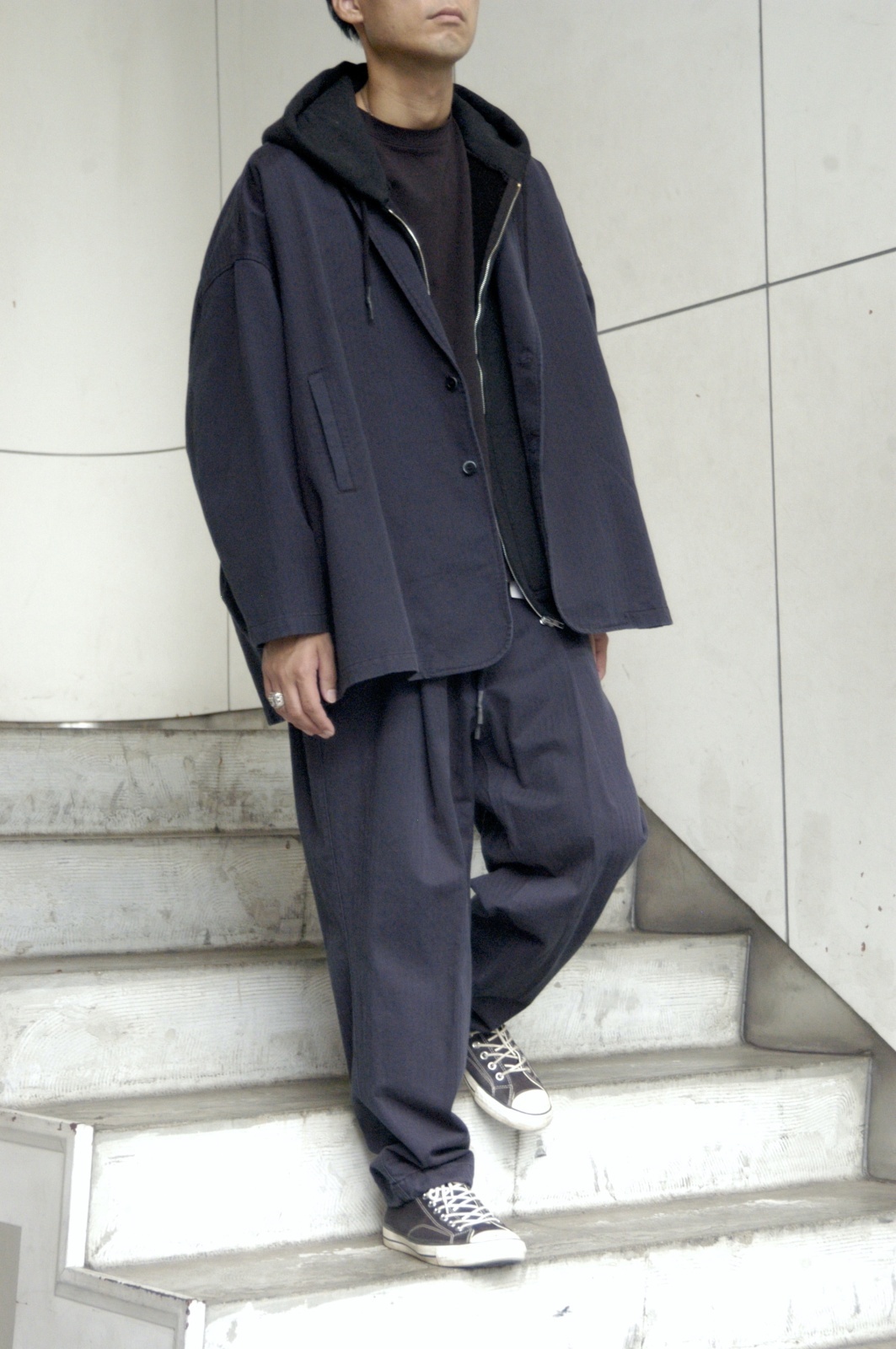 画像4: S.F.C - Stripes For Creative / エスエフシー / TAILORED SHIRT JACKET HERRINGBONE