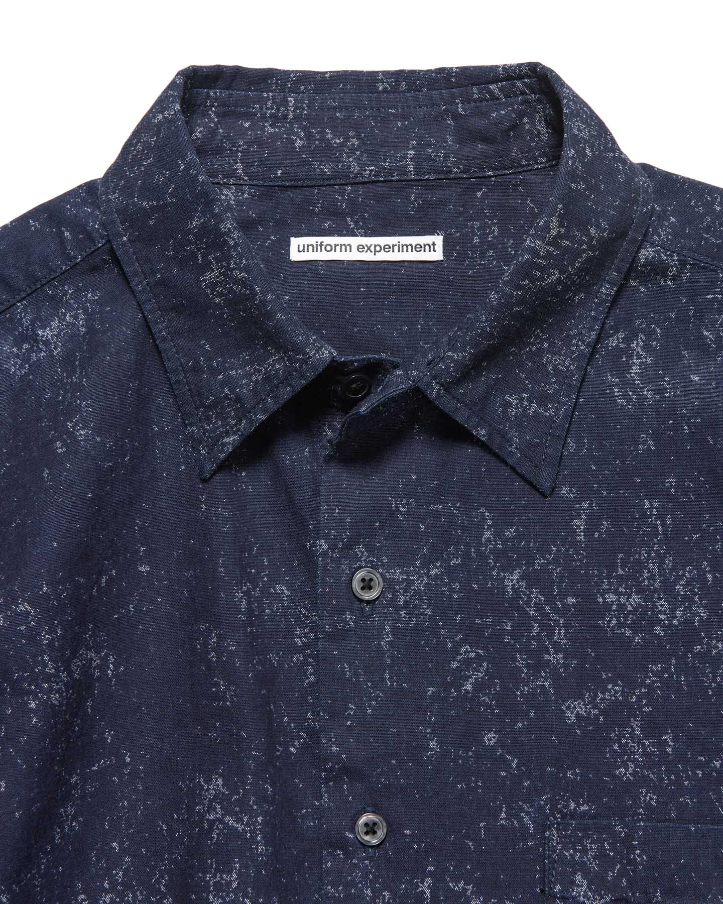 画像3: uniform experiment / INDIGO PRINT DRAWCORD SHIRT