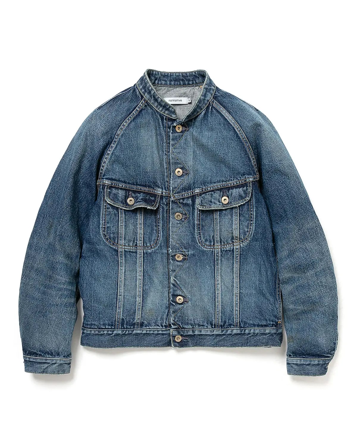 画像1: nonnative / ノンネイティブ /  TRUCKER BLOUSON COTTON 13.5oz SELVEDGE DENIM VW