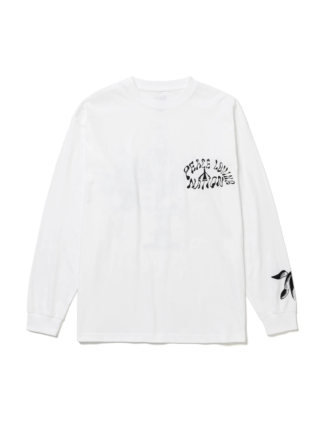 画像1: Sasquatchfabrix. / サスクワァッチファブリックス / L/S T-SHIRT “PEACE LOVING NATION”